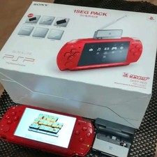 Sony PSP-2000 Console Deep Red 1SEG Pack PSPJ-20001 Boxed Tested Japan Exclusive