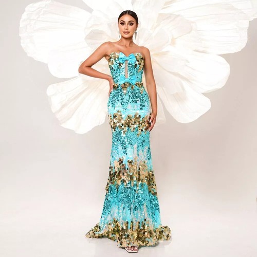 Vestito abito elegante lungo - vestito,