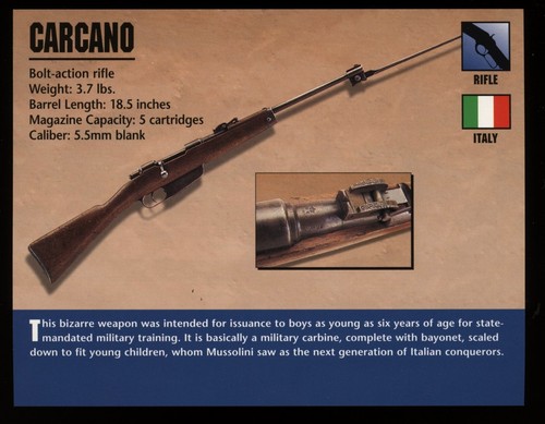 Carcano rifle atlas classic - carcano,