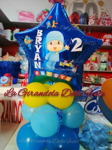 Centrotavola pocoyo palloncini - centrotavola,