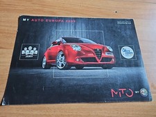 Depliant Alfa Romeo Mito Lingua Italiana Auto Europa 2009