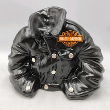 Money Bamk Harley Davidson Salvadanaio Vintage Jacket Chiodo Patch Collezione