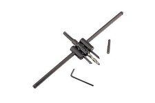 Set fresa a compasso punta di precisione chiavino esagonale foro legno 200mm