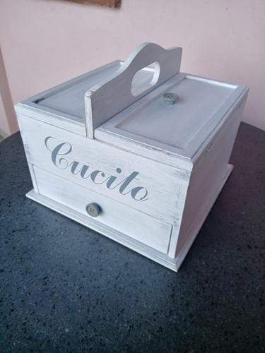 Scatola cucito artigianale - da,