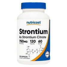 Capsule di Stronzio 750 Mg 120 Conteggi di Nutricost