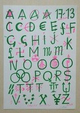 Jacques Villeglé, Alphabet