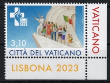 Vaticano 2023, Giornata Mondiale della Gioventù, Ritiro n.1531, MNH** angolo