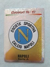 SCUDETTO NAPOLI PANINI CALCIATORI 1996-1997 FIGURINA N. 190 CON PUNTO