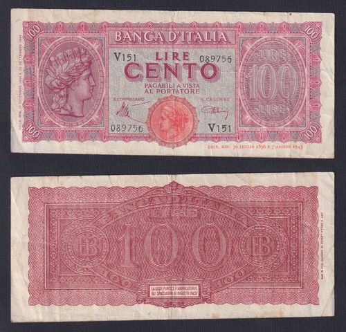 Banconota italia 100 - italia,