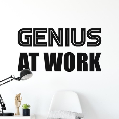 Adesivo murale genio lavoro - genio,