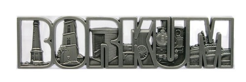 Borkum magnete metallo lettere