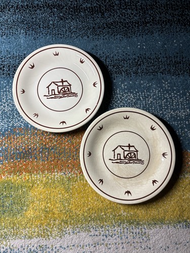 Coppia piatti vintage mulino - coppia,