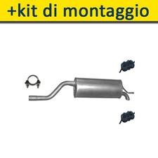 Silenziatore Marmitta Posteriore+ per FIAT GRANDE PUNTO 1.4 77HP 2005-