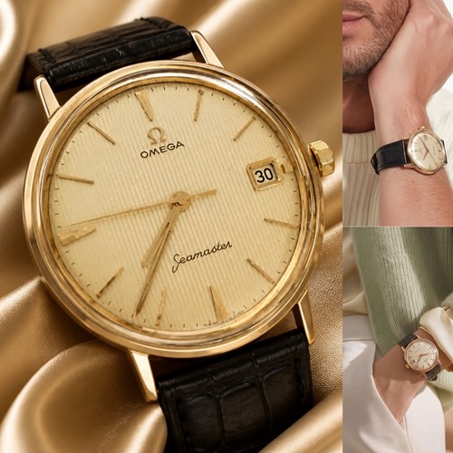 Omega seamaster 14k rose - omega,