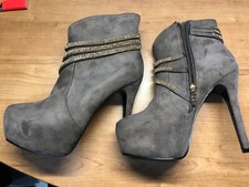 SCARPA DONNA STILETTO BEIGE TACCO 12 - NUMERO 38 STIVALETTO