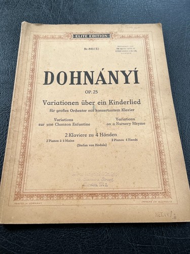 Dohnanyi variations on a - dohnanyi,
