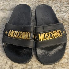 Sandali Moschino Teen neri oro