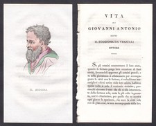 1820 Sodoma Pittore Italia