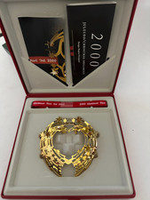 Golden Christmas Georg Jensen Natale d'oro 2000 Decorazione disegno danese