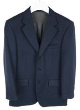 Brooksfield Blazer Uomo Grande Lana Tacca Revers Doppio Ventilato Fantasia