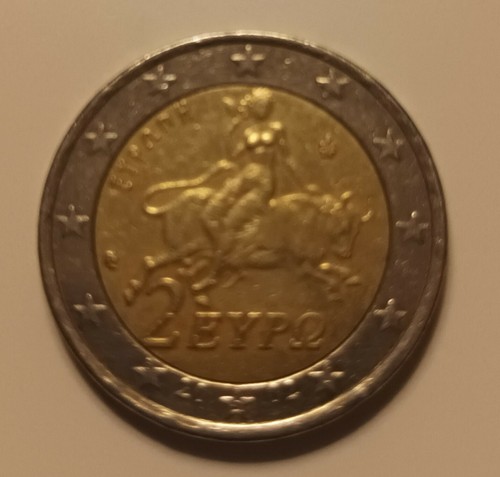 Moneta grecia 2002 con - 2,