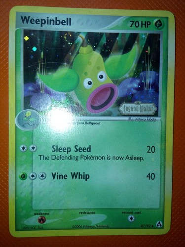 Pokemon card weepinbell - pokemon,