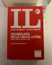 IL Vocabolario della Lingua Latina Quarta Edizione Castiglione Dizionario Latin