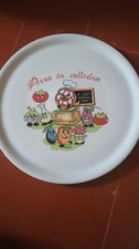 Piatto per pizza con disegno pizza in cattedra