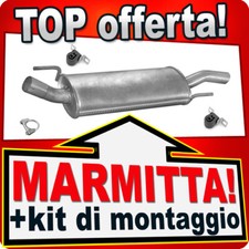 Silenziatore Posteriore per VW GOLF 3 III 4 IV 1.9 D TD 1.6 1.6 2.0