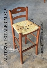 SGABELLO SEDIA PAGLIA SNACK