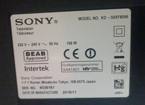Sony smart pollici 2018 - sony, 55