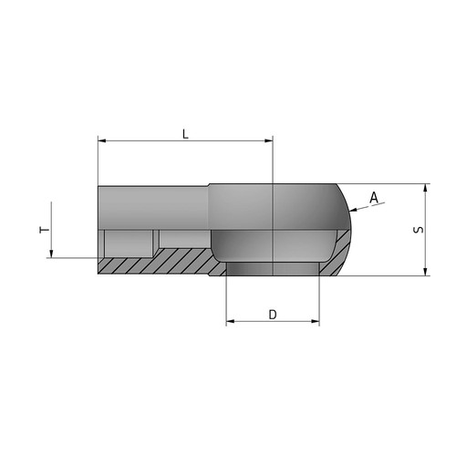 Occhio gas cilindrico - 1/4",