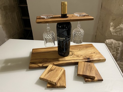 Set tagliere legno ulivo - tagliere,