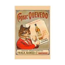 Poster vintage cognac quevedo - vintage,