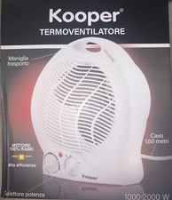 Stufa  Caldobagno Termo  Ventilatore Portatile1000/2000W Marca Kooper