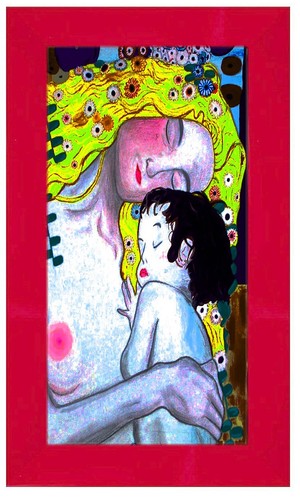 Klimt maternità stampa - klimt,