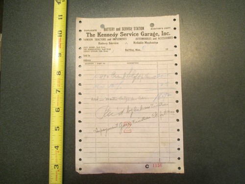 Kennedy service garage battery