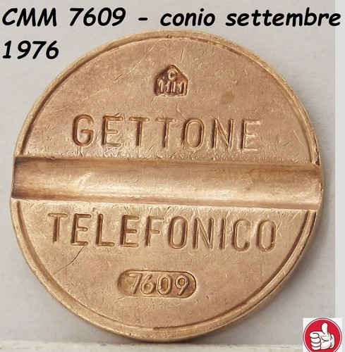 1976 gettone telefonico cmm - gettone,