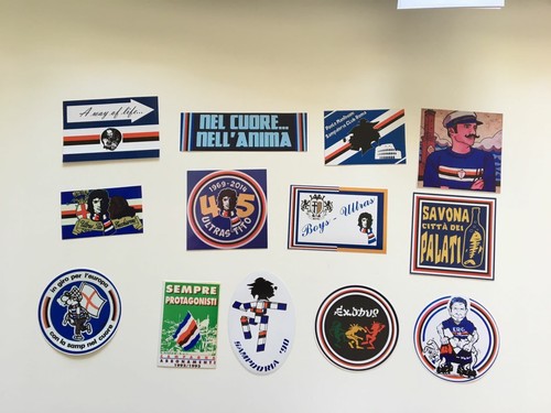 Sampdoria adesivi ultras - adesivi,