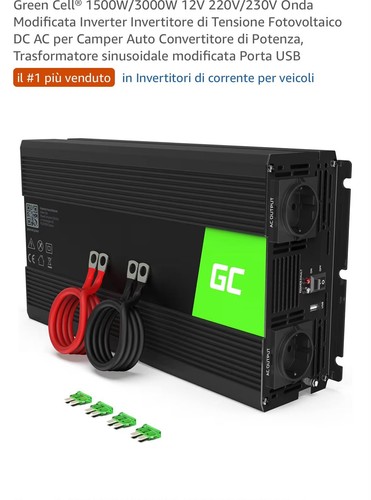 Green cell 1500w 3000w 12v - green, cell®