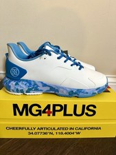 NUOVE scarpe da golf G/Fore MG4+ Cielo mimetiche bianco blu G4MA23EF30 uomo TAGLIA 9,5
