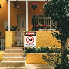  3pcs Iron Pet Dog No Segnale di avvertimento water No Peeing Notato Segnale di