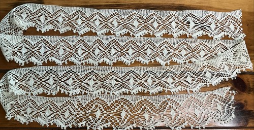 Pizzo vintage cotone lavorato
