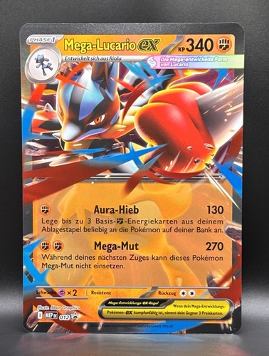 Carta pokémon mega lucario - pokémon,