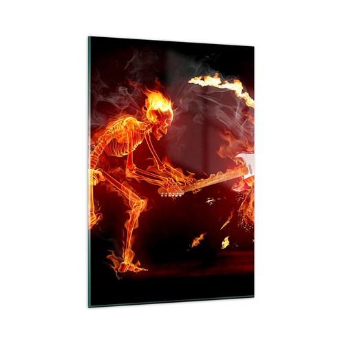 Quadro vetro 80x120cm fuoco - quadro,