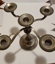 cantelabro in argento   con 5 porta cantele come nuovo