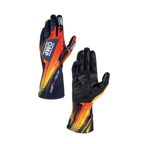 Guanti karting nero arancio - guanti,