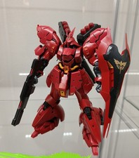 Bandai 1/144 RG MSN-04 SAZABI + Action Base 4  MONTATO