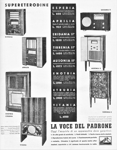 Pubblicita 1935 radio - 1935,