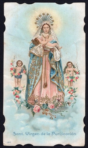 Santino antico la madonna - santino,